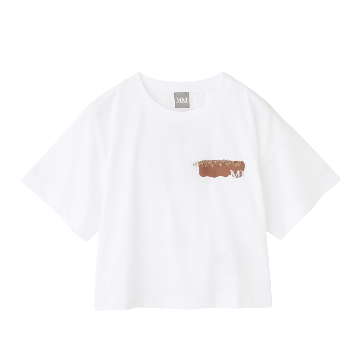 MAX MARA MM マックスマーラ エムエム クルーネックTシャツ/FUNALE MMロゴ クロップド丈 レディース