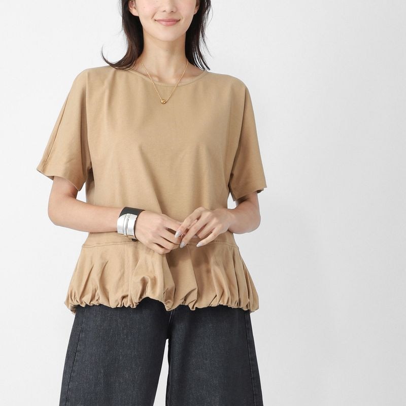 MAX MARA MM マックスマーラ エムエム クルーネックTシャツ/ラウンドネック トップス/NINFA バブルヘム クルーネックＴシャツ レディース