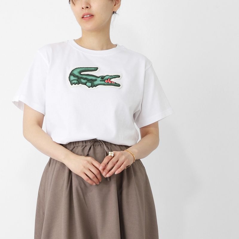 LACOSTE ラコステ クルーネックTシャツ/KIDS キッズ ボーイズ/レディース レディース