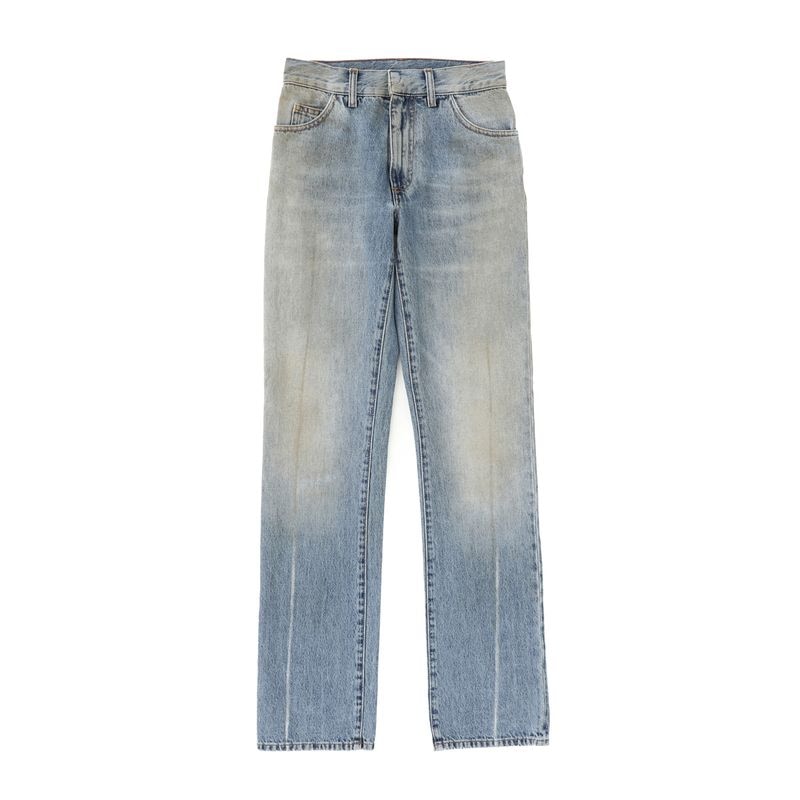 MM6 Maison Margiela エムエム 6 メゾンマルジェラ ジップフライジーンズ/STRAIGHT-LEG JEANS レディース
