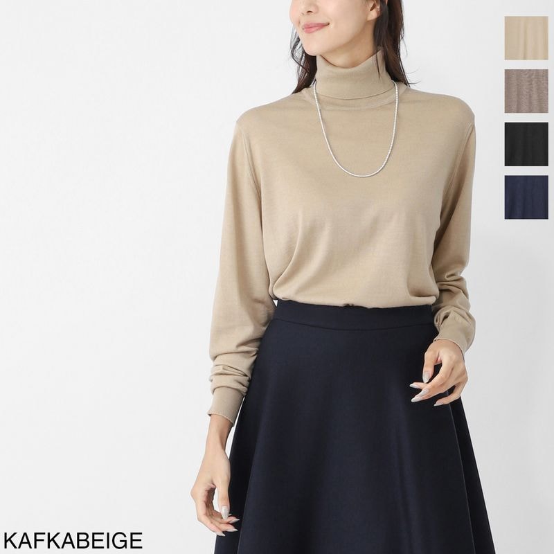 JOHN SMEDLEY ジョンスメドレー タートルネックセーター/AOFIE エクストラファインメリノウール 30ゲージ CONTEMPORARY FIT レディース