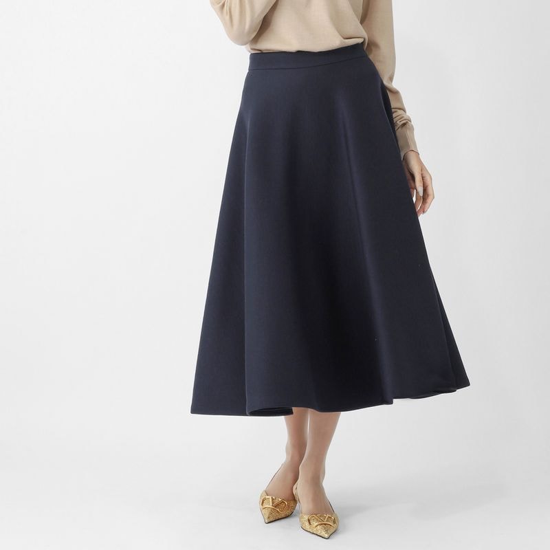 Max Mara マックスマーラ スカート/フレアスカート/WHISKY ウイスキー テクニカル ウール ジャージー スカート レディース
