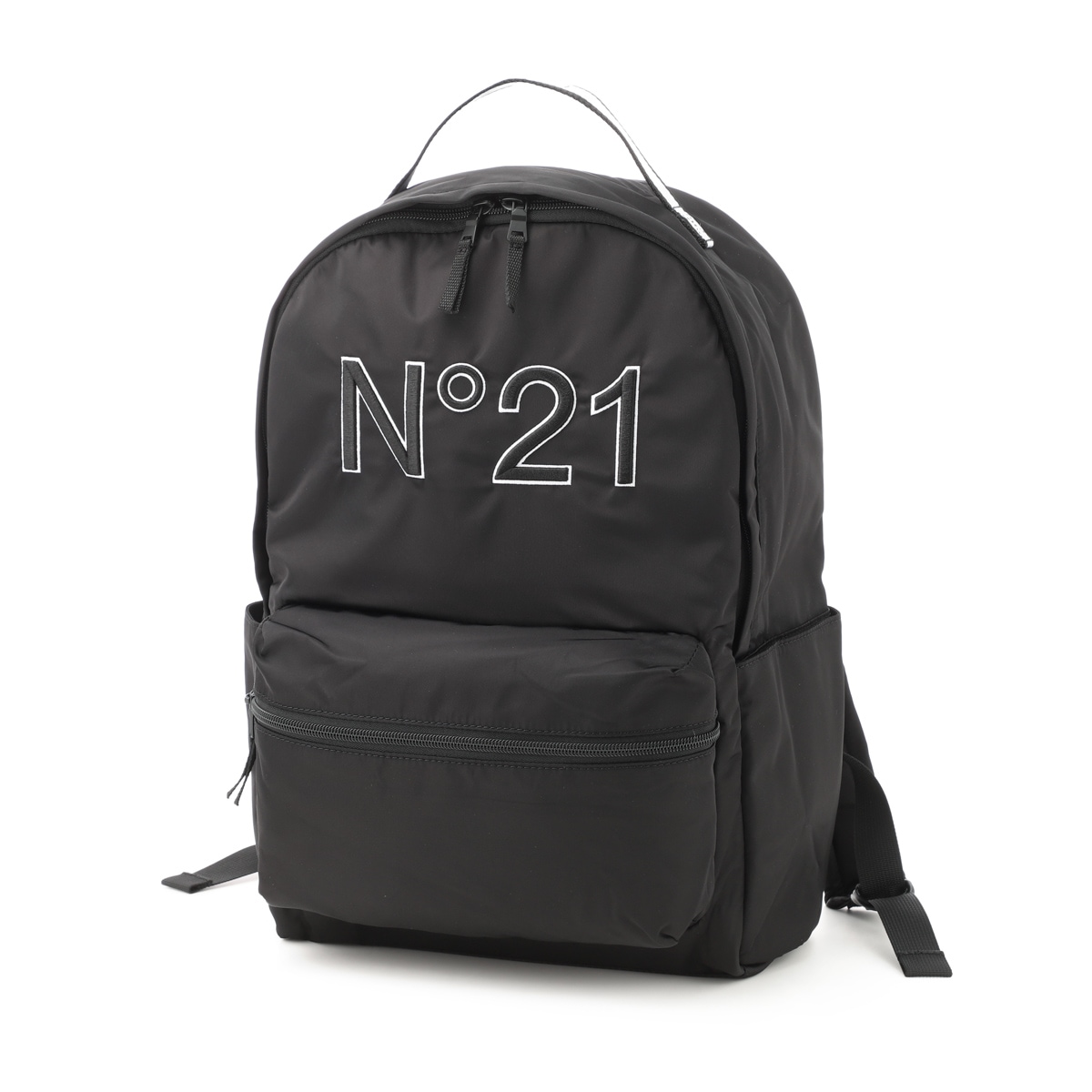 N°21 ヌメロヴェントゥーノ バックパック/リュックサック KIDS キッズ ガールズ ボーイズ/ナイロン バックパック リュックサック ロゴ刺繍 レディース