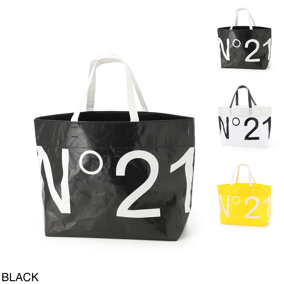 N°21 ヌメロヴェントゥーノ トートバッグ/ショッパーバッグ KIDS キッズ ガールズ ボーイズ/ショッパーバッグ A4対応 軽量 ロゴ レディース