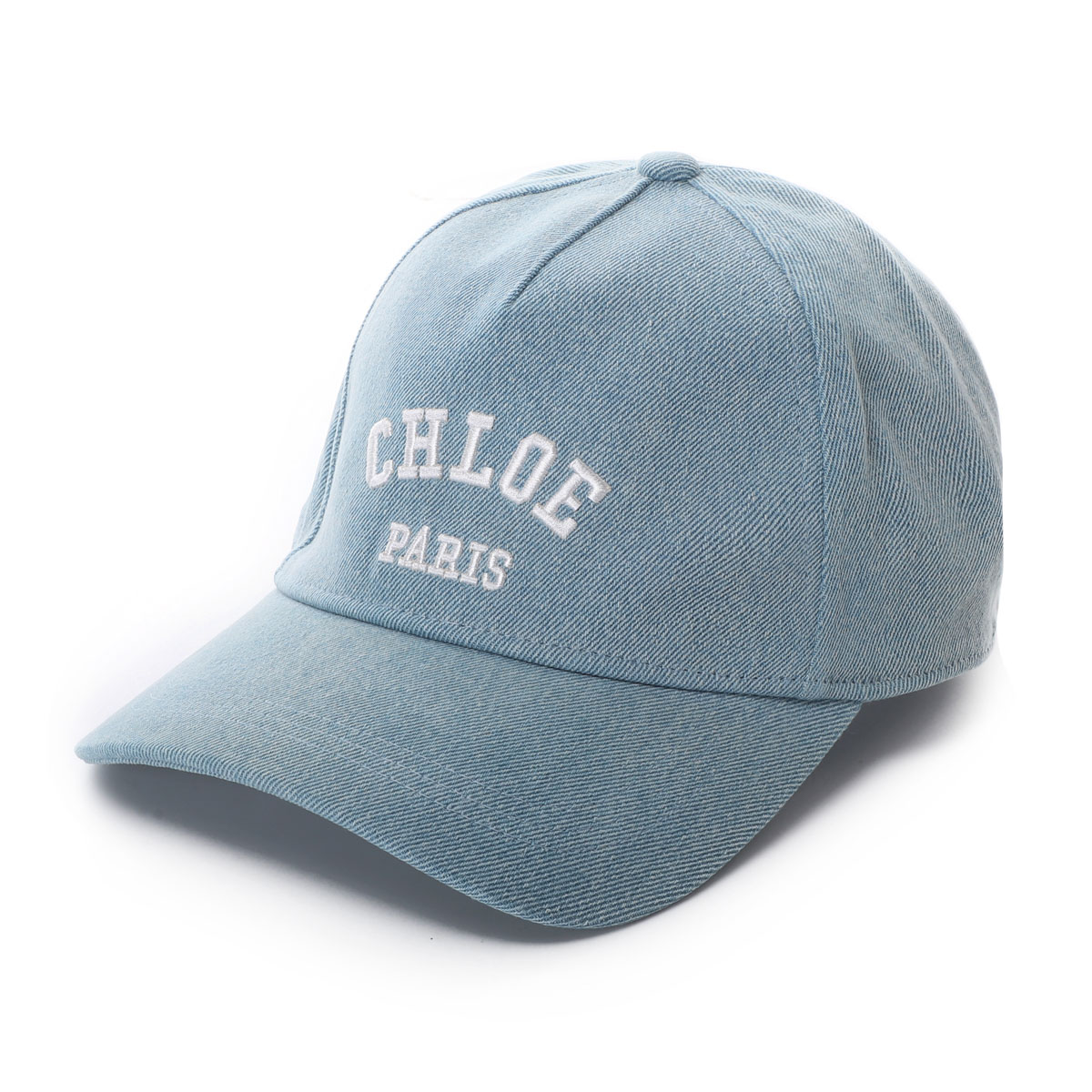 Chloe クロエ ベースボールキャップ/KIDS キッズ ガールズ/コットン デニム ロゴ刺繍 帽子 レディース