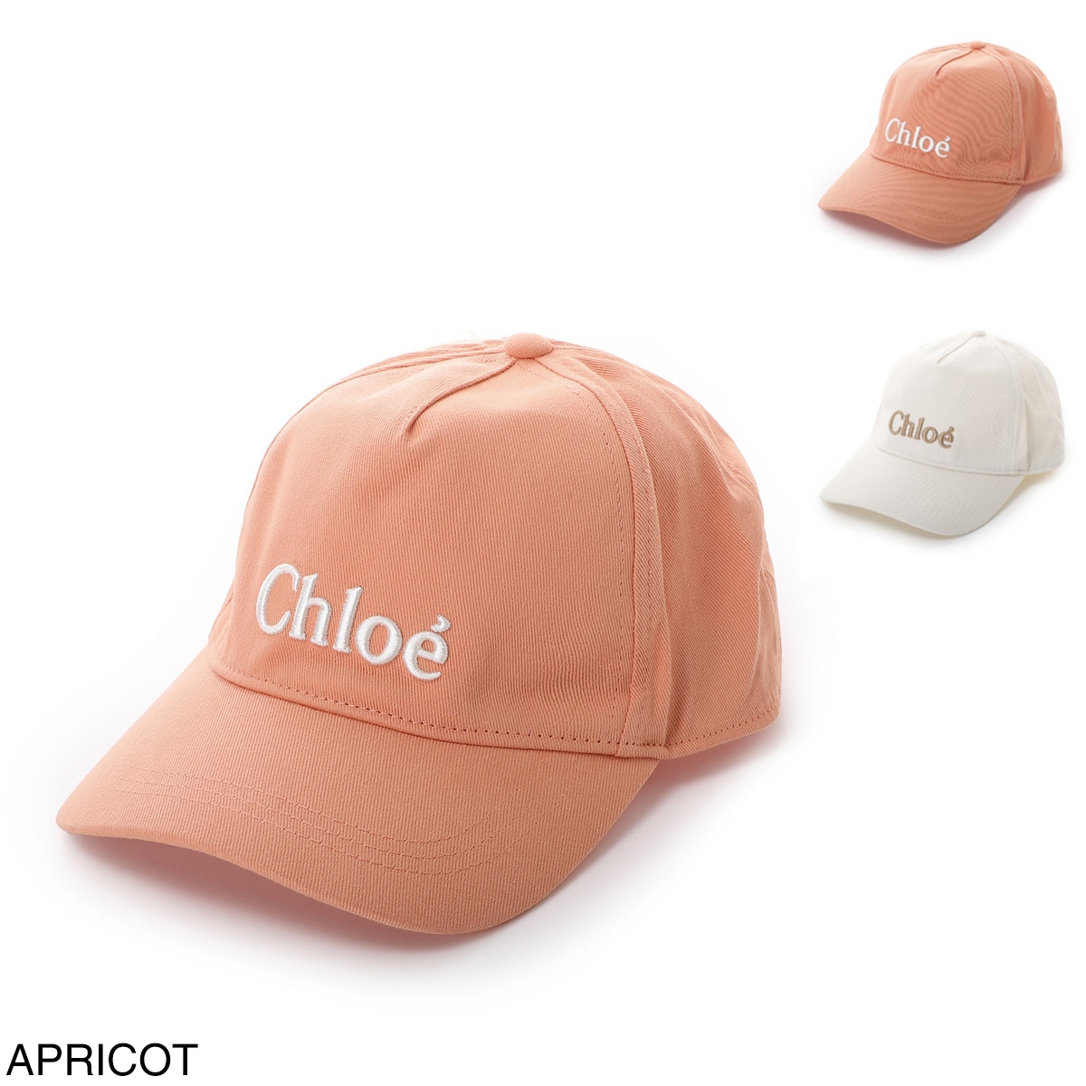 Chloe クロエ ベースボールキャップ/KIDS キッズ ガールズ/コットン ロゴ刺繍 帽子 レディース