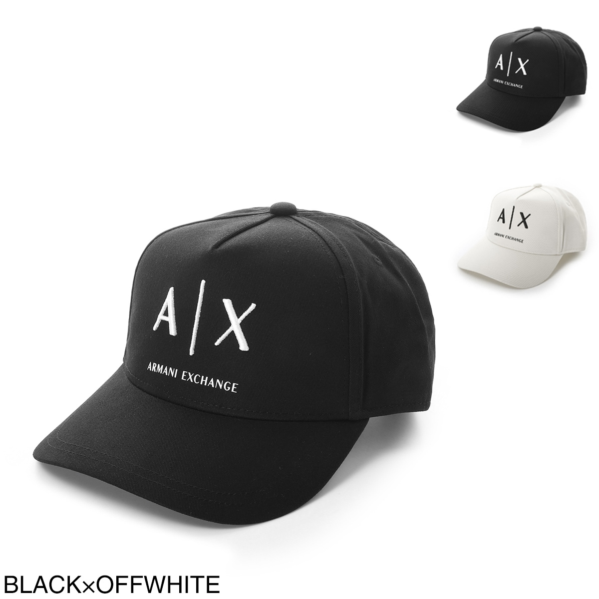 ARMANI EXCHANGE アルマーニエクスチェンジ ベースボールキャップ/CAP WITH VISOR AND LOGO メンズ