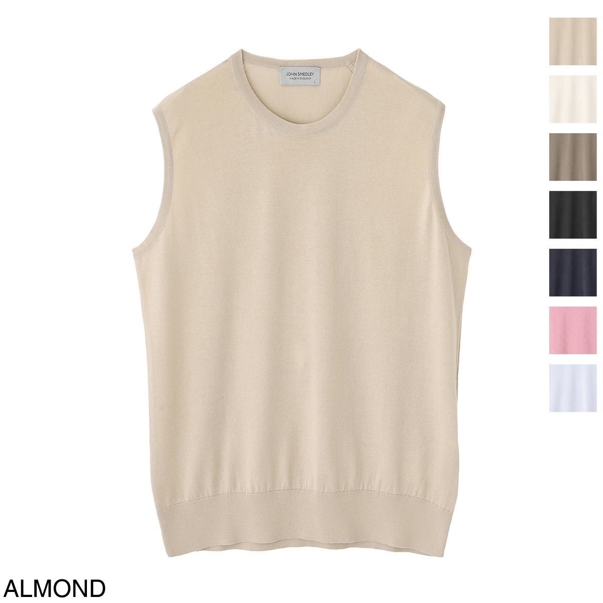 JOHN SMEDLEY ジョンスメドレー ノースリーブニット/KERRY ケリー シーアイランドコットン 30ゲージ MODERN FIT レディース