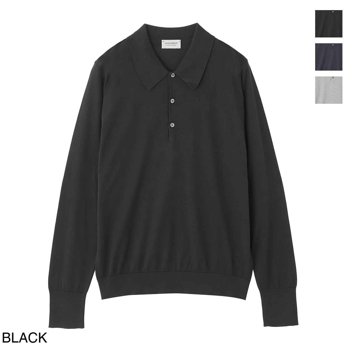 JOHN SMEDLEY ジョンスメドレー 長袖ニットポロシャツ/FINCHLEY シー
