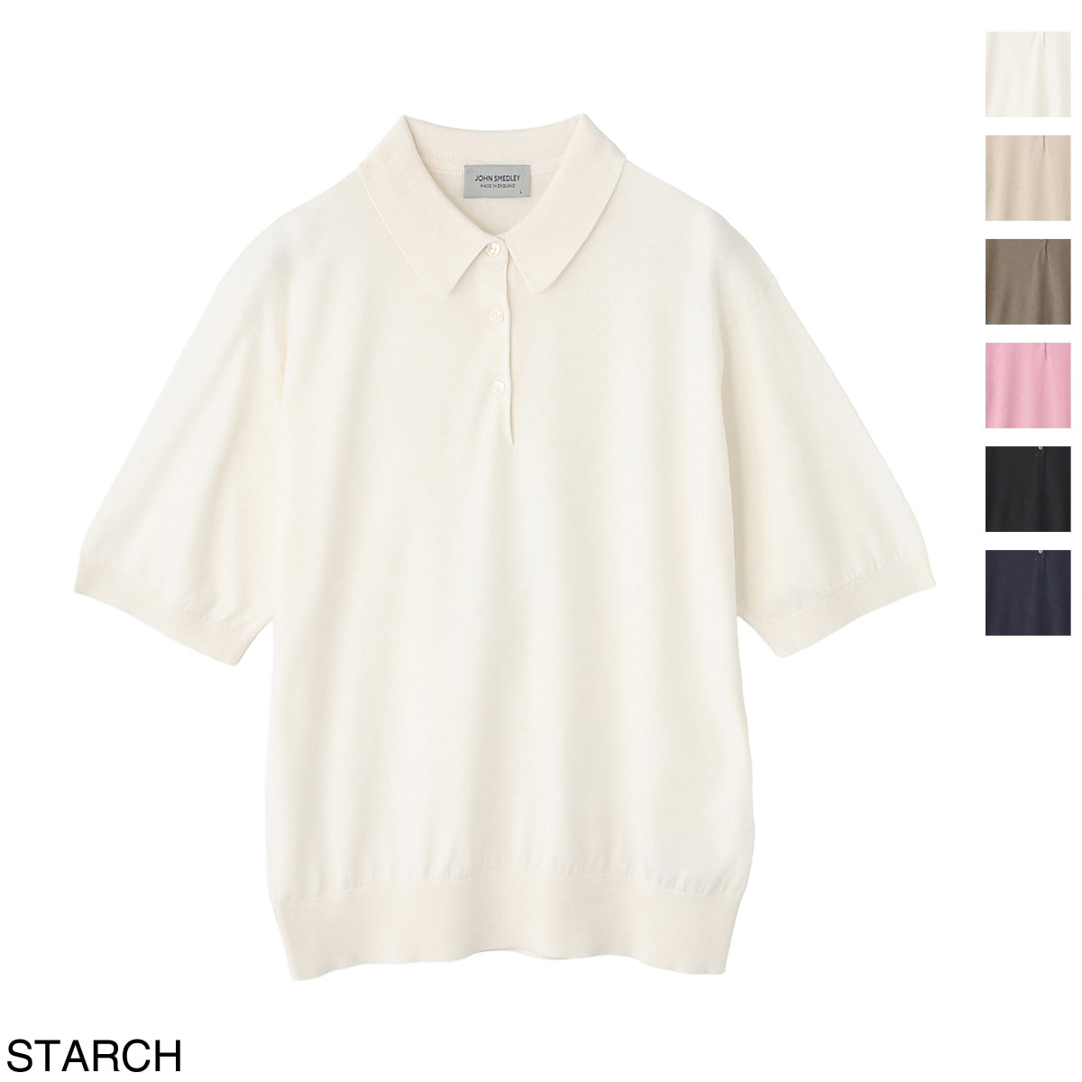JOHN SMEDLEY ジョンスメドレーシーアイランドコットンニットポロシャツ JOHN SMEDLEY ジョンスメドレー ニットポロシャツ/JILL ジル シー