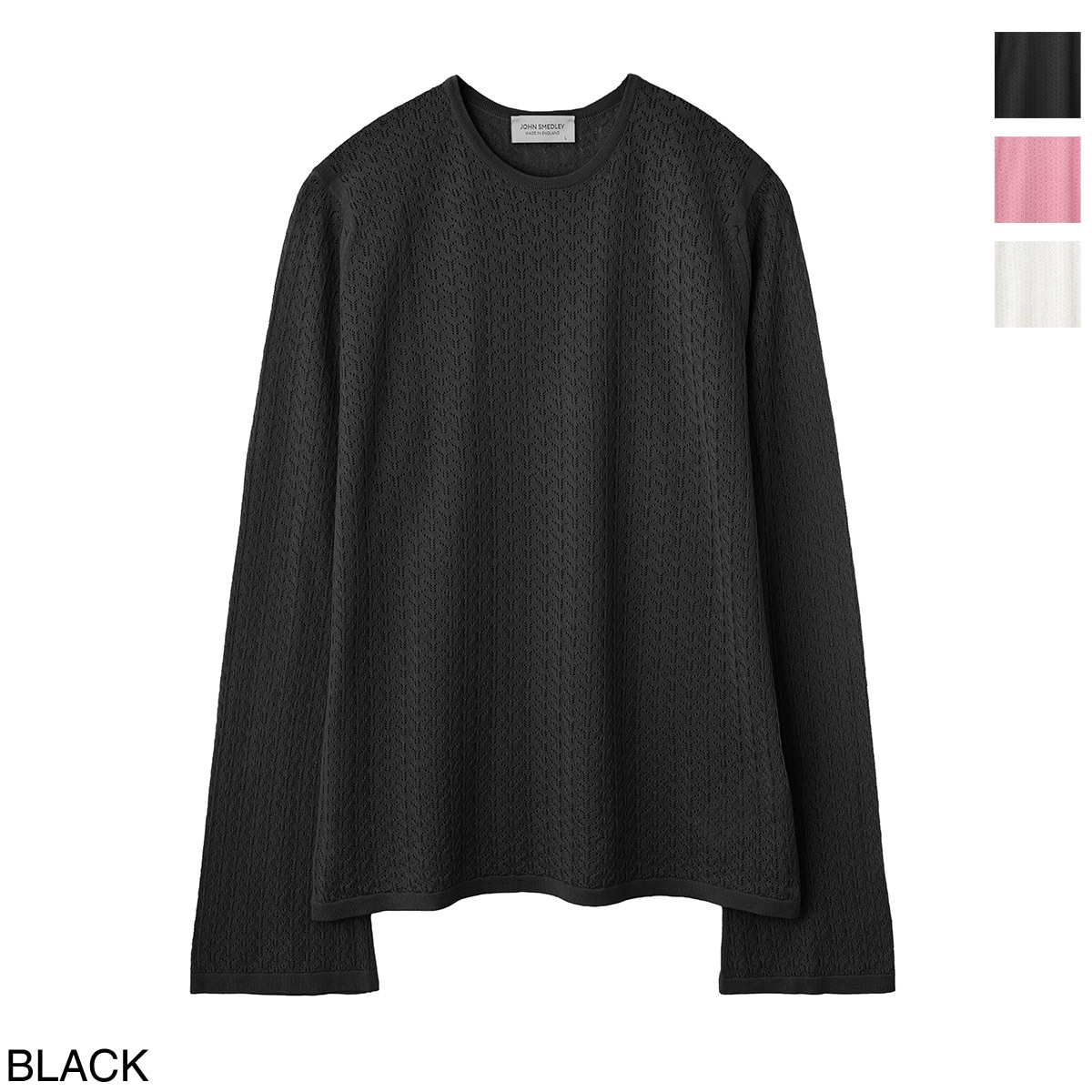 JOHN SMEDLEY ジョンスメドレー クルーネック ニット/LUSS シーアイランドコットン 30ゲージ レディース
