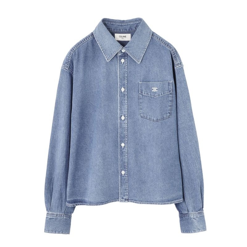 CELINE セリーヌ デニムシャツ レディース