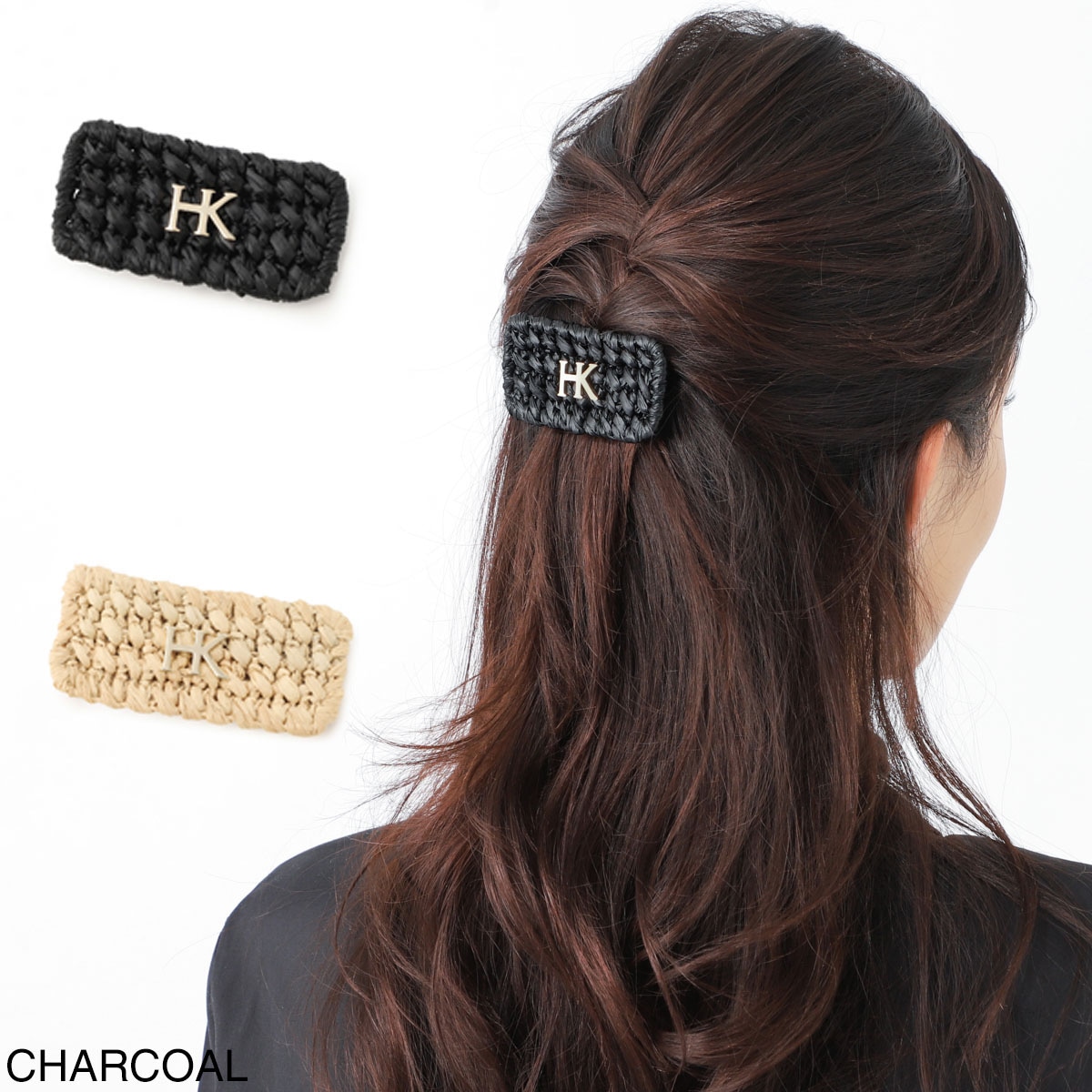 HELEN KAMINSKI ヘレンカミンスキー ヘアクリップ/NANDIKA RAFFIA CROCHET CLIP レディース