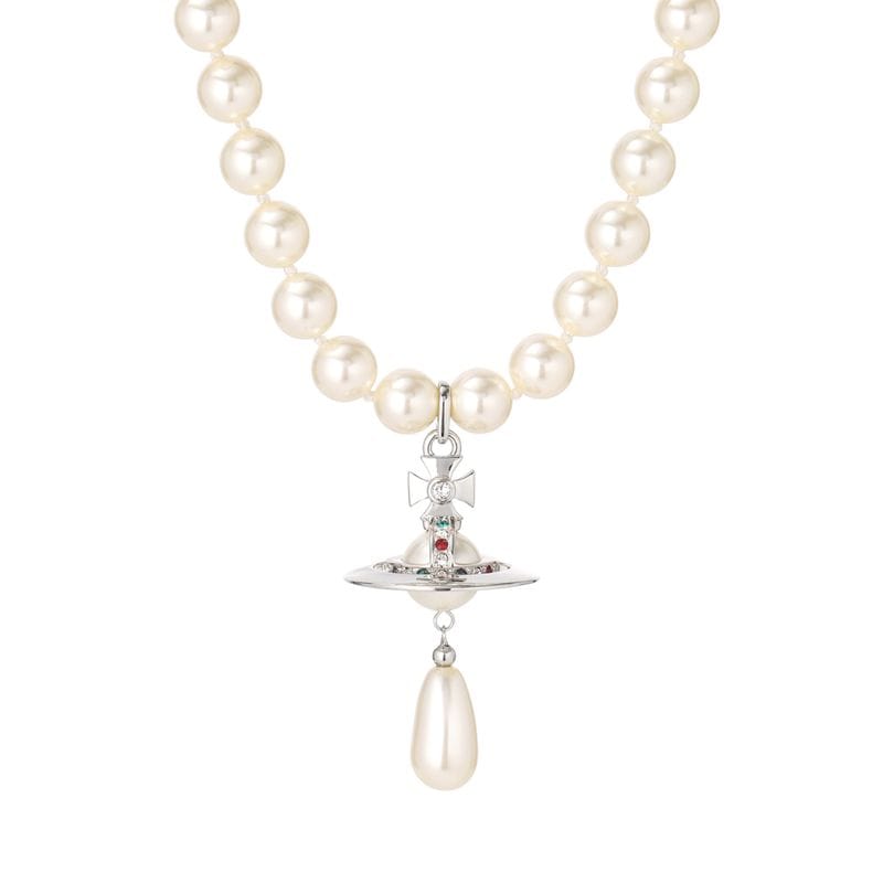 Vivienne Westwood ヴィヴィアンウエストウッド ネックレス/チョーカー/ONE ROW PEARL DROP CHOKER レディース