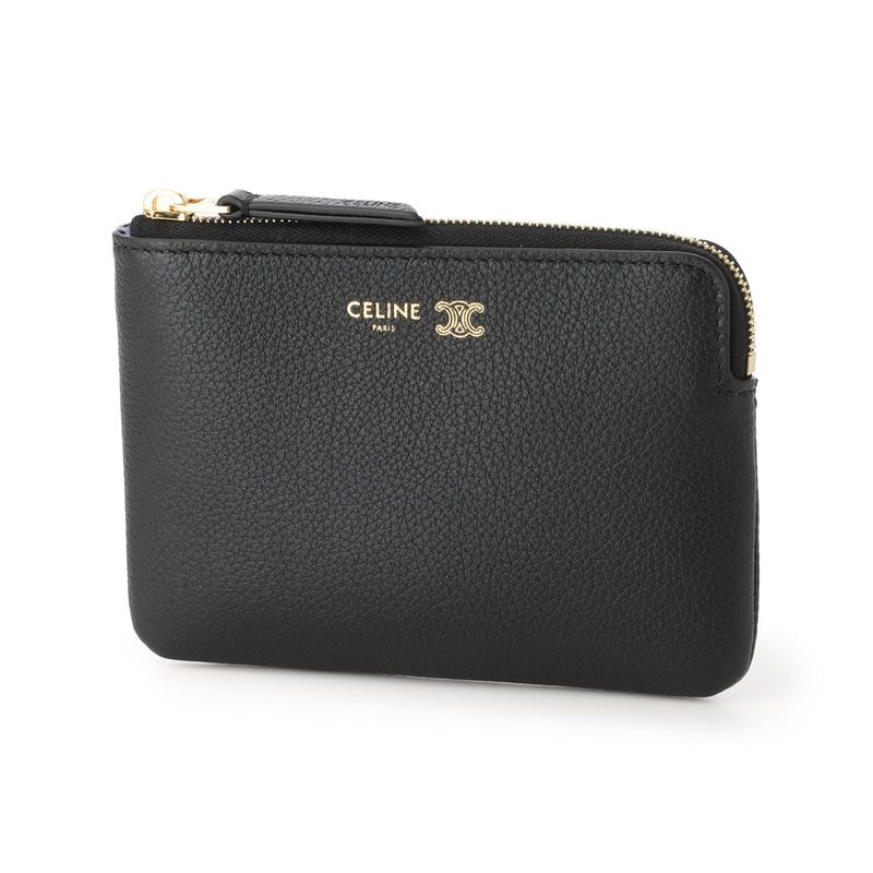 CELINE セリーヌ コインケース/キーリング付きコインケース/COIN PURSE TRIOMPHE STAMP コインパース トリオンフ スタンプ レディース