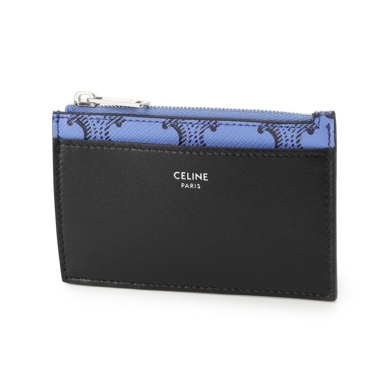 CELINE セリーヌ カードケース/フラグメントケース/ZIPPED CARD HOLDER TRIOMPHE CANVAS トリオンフキャンバス メンズ