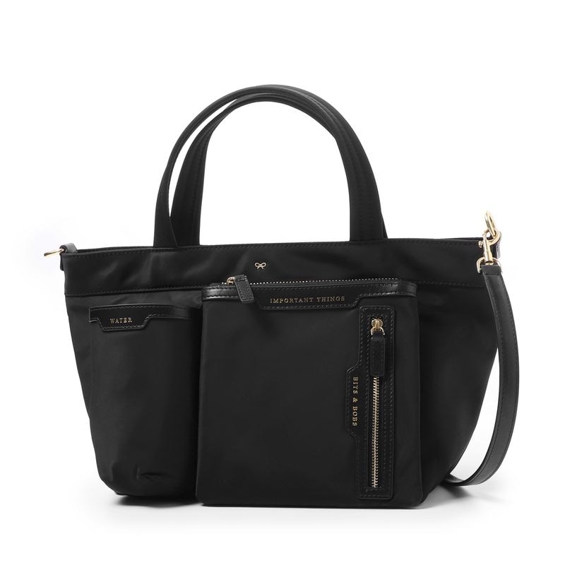 ANYA HINDMARCH アニヤ・ハインドマーチ トートバッグ 2WAY/クロスボディバッグ ショルダーバッグ/Multi Pocket E/W Tote Mini in ECONYL regenerated Nylon レディース
