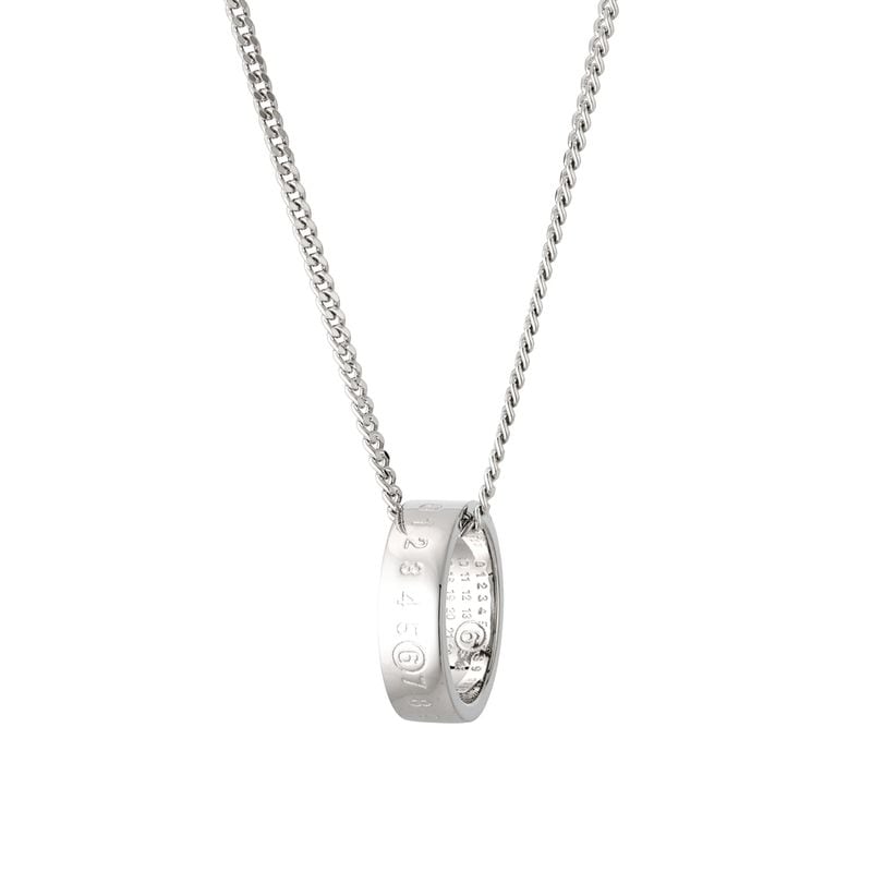 MM6 Maison Margiela エムエム 6 メゾンマルジェラ ネックレス/Minimal Logo 6mm pendant ring ニューメリック レディース