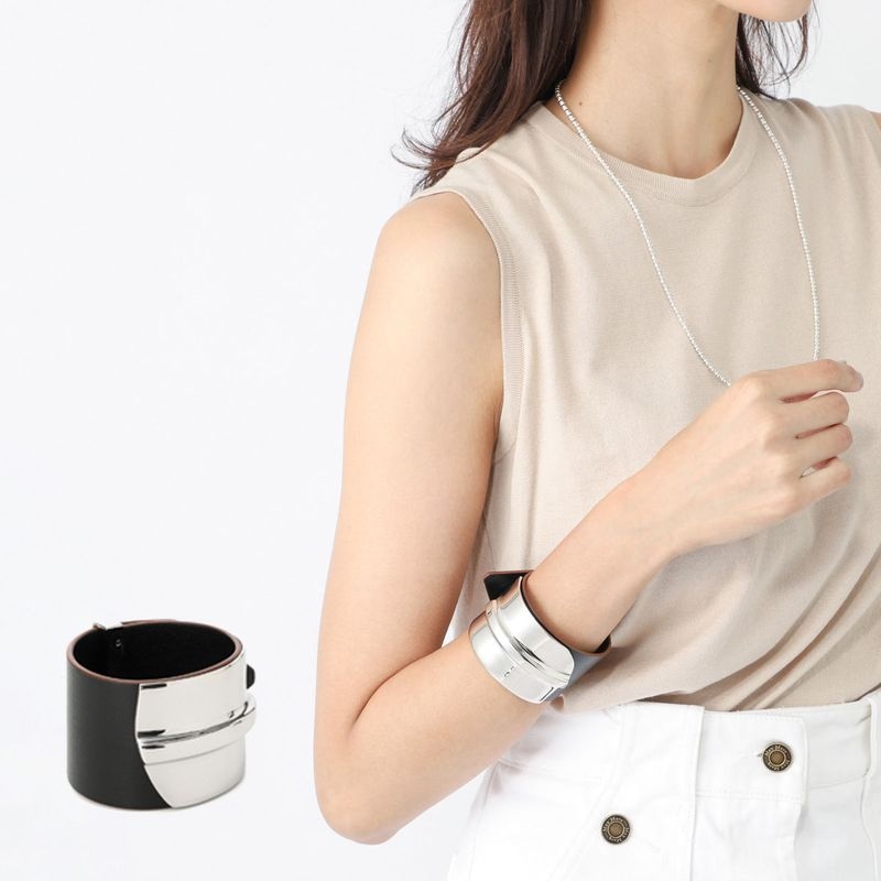 Max Mara マックスマーラ ブレスレット/バングル/STILLA Mロゴ クリスタル ビジュー レディース