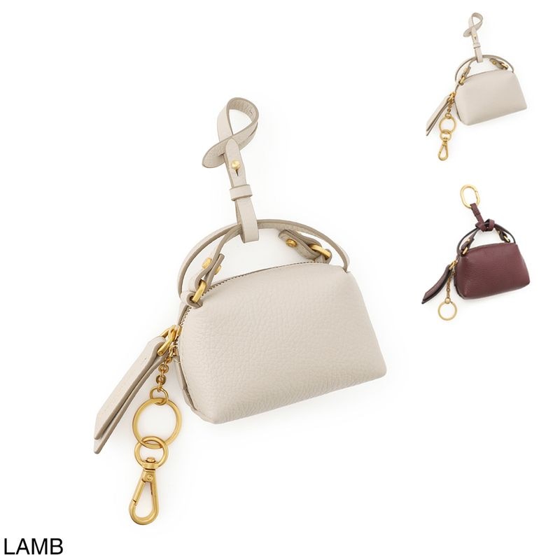 GIANNI CHIARINI ジャンニ キアリーニ キーケース/キーリング付き バッグチャームモチーフ/ALIFA キーホルダー レザー レディース