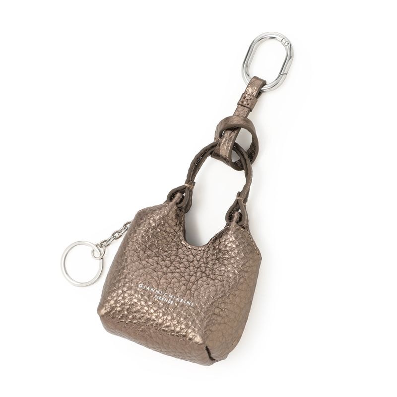 GIANNI CHIARINI ジャンニ キアリーニ キーケース/キーリング付き バッグチャームモチーフ/DUA デュア キーホルダー レザー レディース