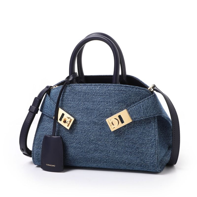 FERRAGAMO フェラガモ ハンドバッグ 2WAY/ショルダーバッグ/HUG HANDBAG XS ハグ ミニ レディース