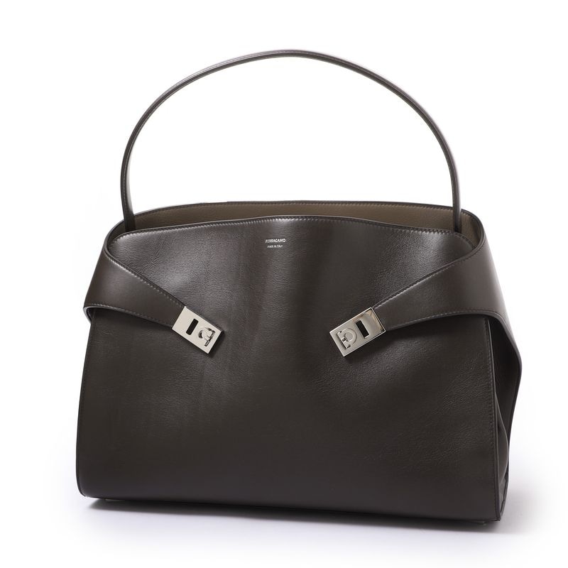 FERRAGAMO フェラガモ ショルダーバッグ/HUG SOFT BICOLOR SHOULDER BAG L ハグ ソフト バイカラー ワンショルダーバッグ レディース
