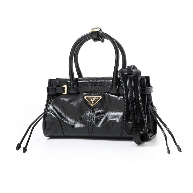 PRADA プラダ ハンドバッグ 3WAY/ショルダーバッグ/PRADA BONNIE LEATHER MINI HANDBAG ボニー レディース