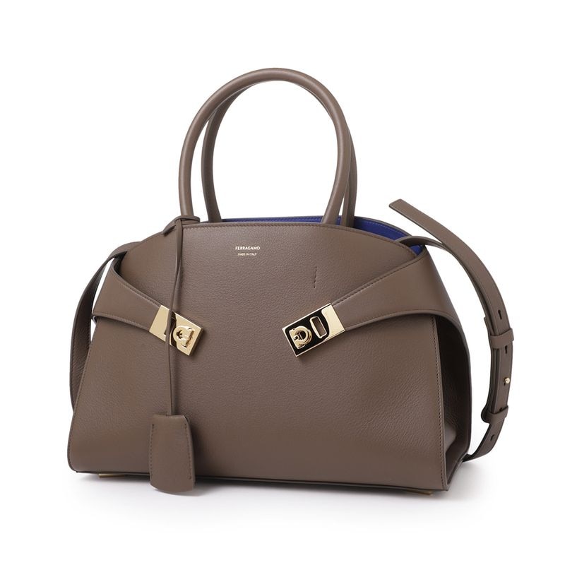 【訳あり】【アウトレット】FERRAGAMO フェラガモ ハンドバッグ 2WAY/ショルダーバッグ/HUG SMALL レディース