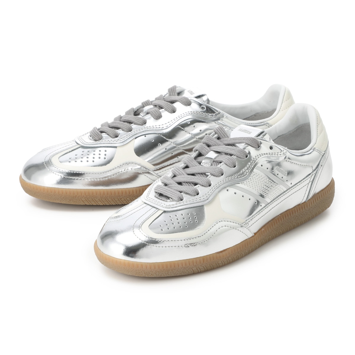 【訳あり】【アウトレット】ALOHAS アロハス スニーカー/TB.490 Rife Leather Sneakers シルバー ロートップ ラバーソール レディース