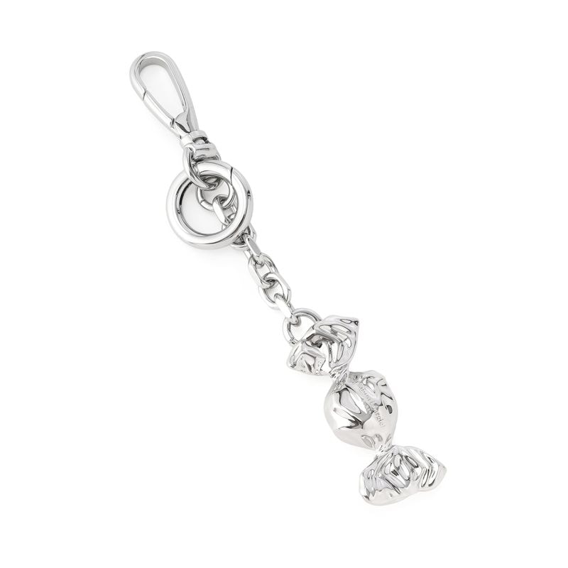 Maison Margiela メゾンマルジェラ キーチャーム/バッグチャームシルバー/KEYRING CANDY メタル キャンディ チャーム バッグチャーム