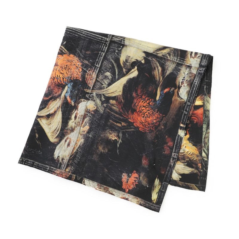 Maison Margiela メゾンマルジェラ スカーフ/BIRDS SILK FOULARD SQUARE 90 レディース