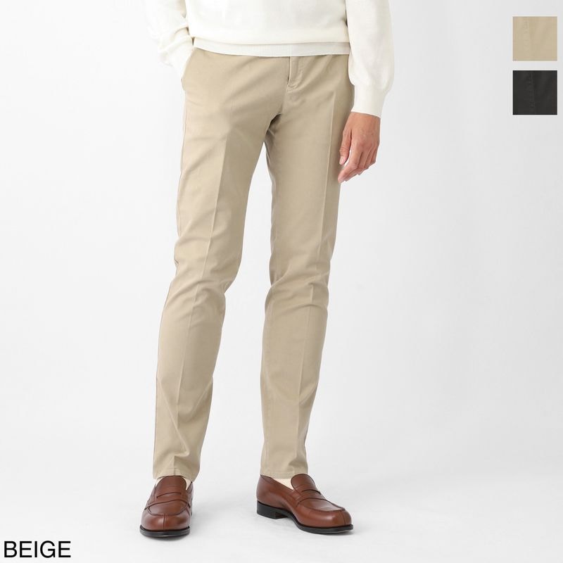 PT TORINO ピーティートリノ ノープリーツ スラックス/コットンパンツ/BUSINESS SLIM FIT STRETCH WINTER GABARDINE メンズ