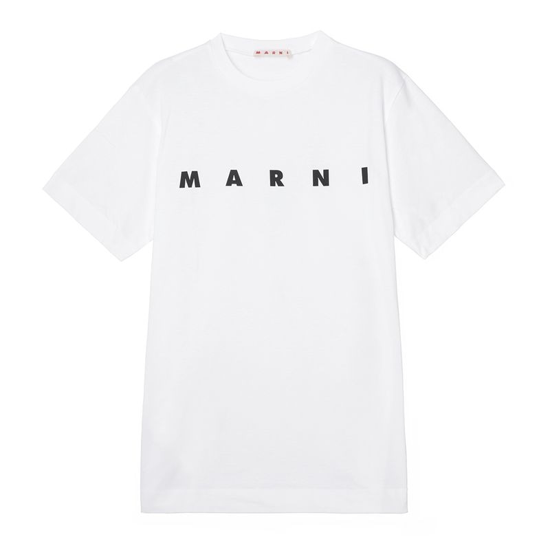 【訳あり】【アウトレット】MARNI マルニ クルーネックTシャツ/KIDS キッズ ガールズ/ロゴプリント Ｔシャツ レディース