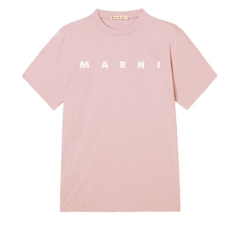 【訳あり】【アウトレット】MARNI マルニ クルーネックTシャツ/KIDS キッズ ガールズ/ロゴプリント Ｔシャツ レディース