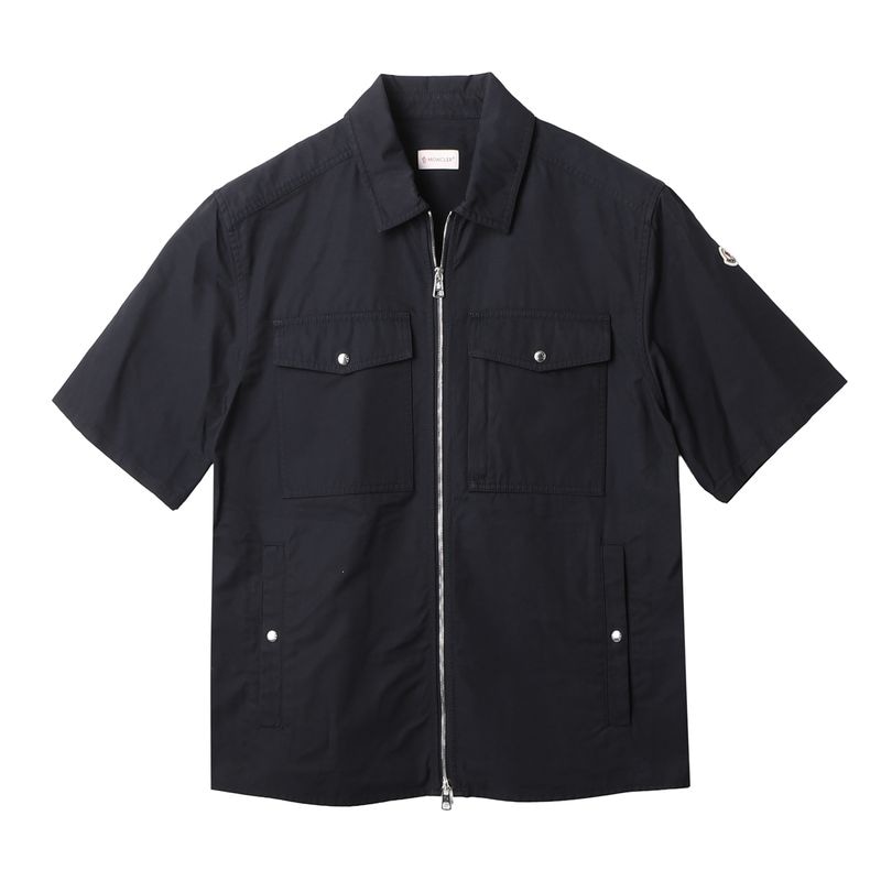 MONCLER モンクレール ジップアップ 半袖シャツ/シャツジャケット メンズ