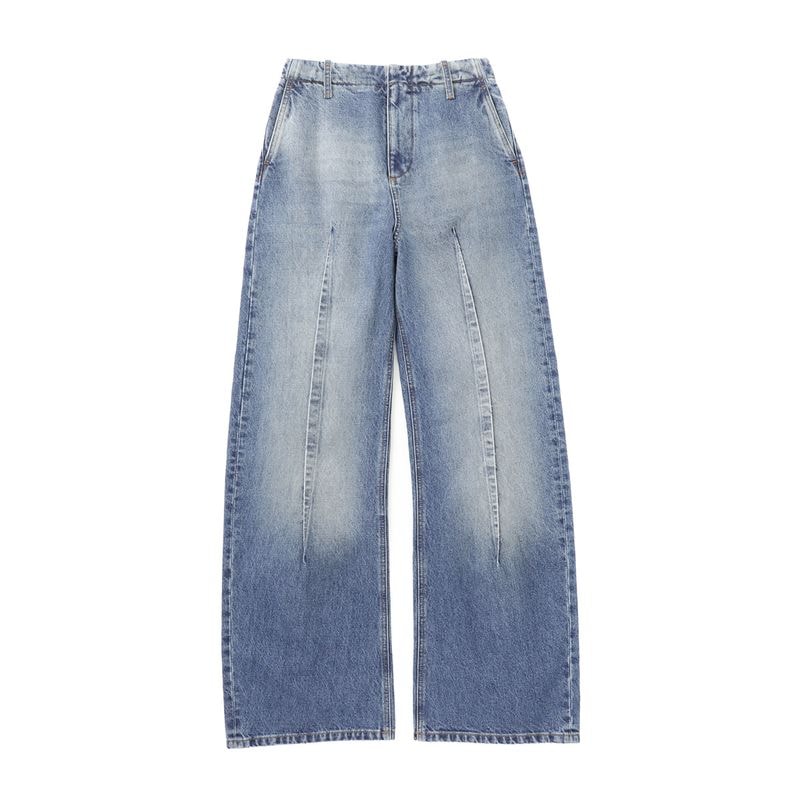 MM6 Maison Margiela エムエム 6 メゾンマルジェラ ジップフライジーンズ/バレルジーンズ/BARREL-LEG JEANS バレルレッグ ジーンズ レディース