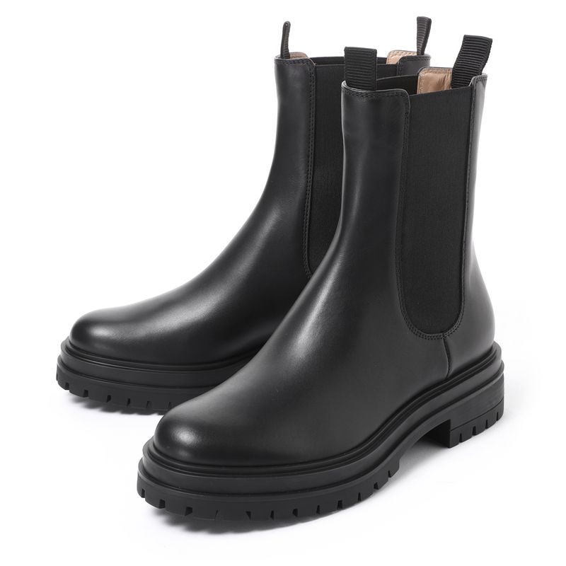 GIANVITO ROSSI ジャンヴィト ロッシ チェルシーブーツ/サイドゴアブーツ/CHESTER ラウンドトゥ サイドゴアブーツ 20mm アーバンスタイル ラバーソール【大きいサイズあり】 レディース