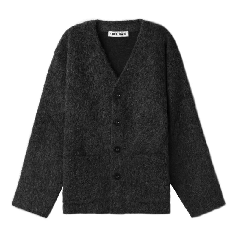 OUR LEGACY アワーレガシー Vネック カーディガン/CARDIGAN モヘア ウールブレンド モヘアニット メンズ