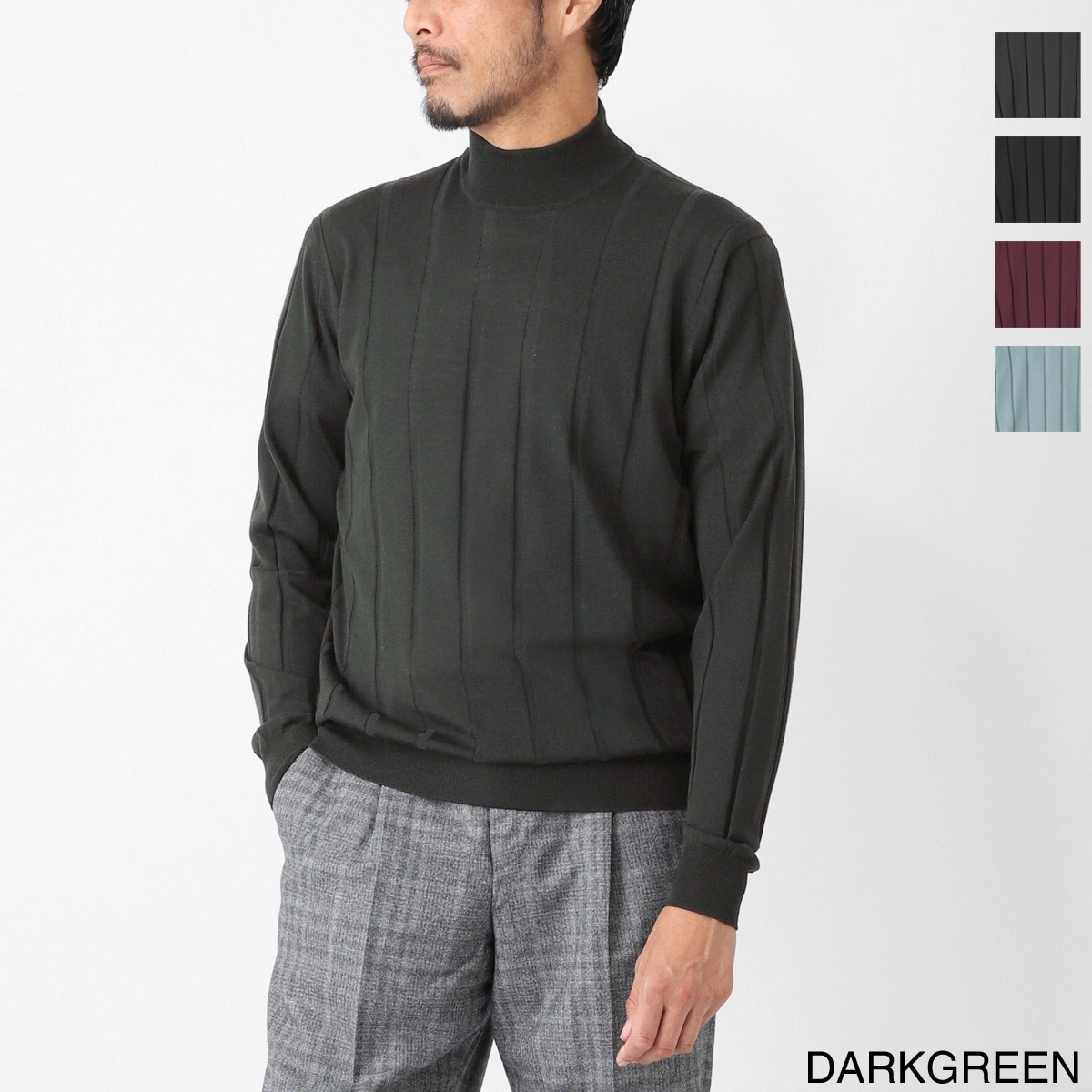 FILIPPO DE LAURENTIIS フィリッポ デ ローレンティス モックネック ニット/モックネックセーター/MOCKNECK SWEATER LS【大きいサイズあり】 メンズ