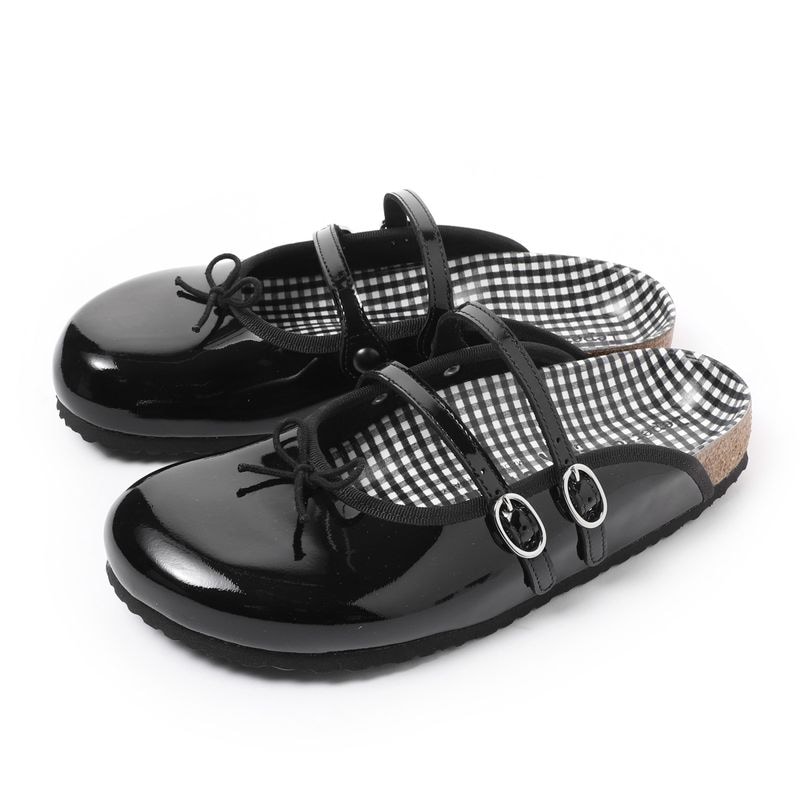 BIRKENSTOCK ビルケンシュトック サンダル/メリージェーン ミュール クロッグ/Scala BIRKENSTOCK x Repetto スカラ レペット コラボ パテントレザー ナロー幅【大きいサイズあり】 レディース
