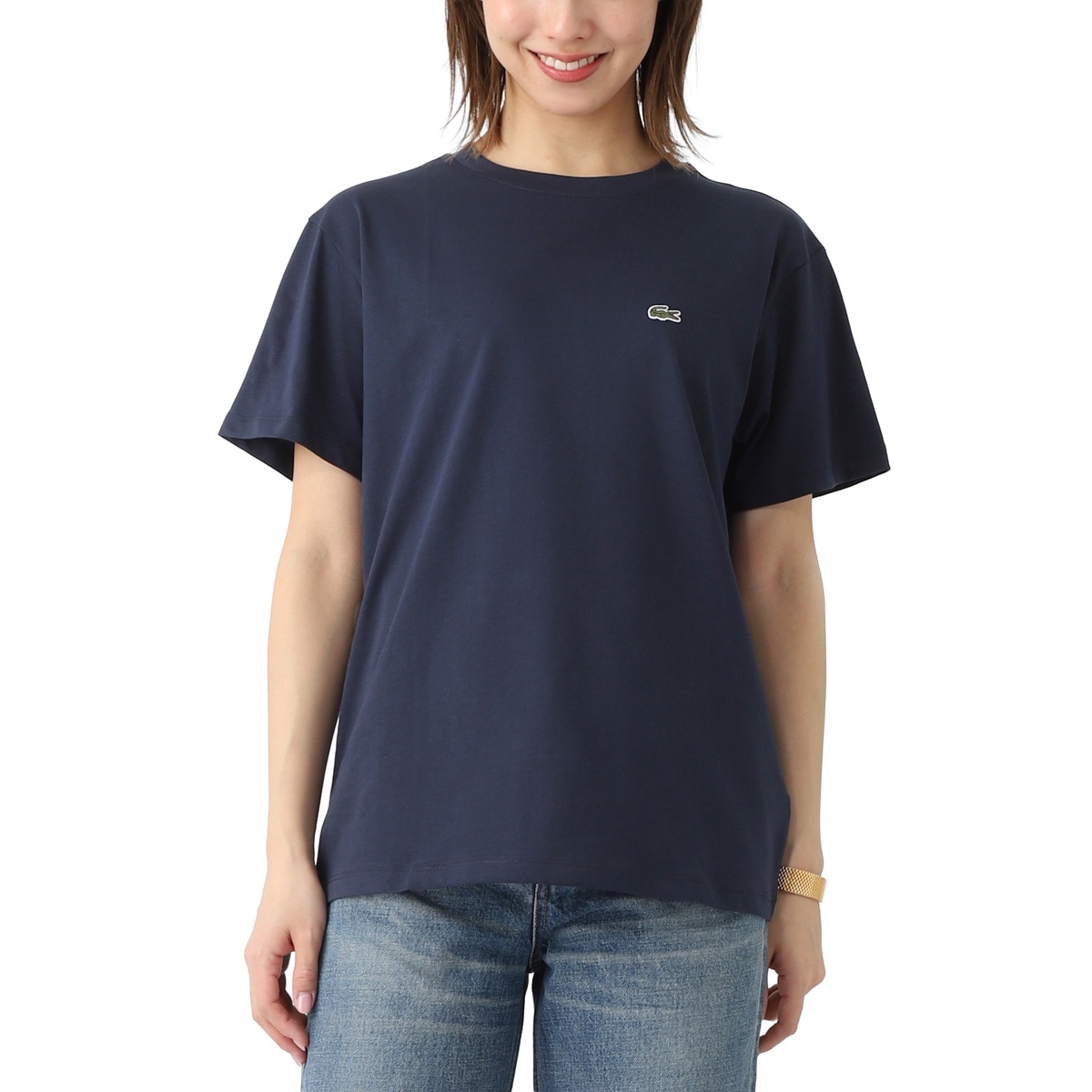【訳あり】【アウトレット】LACOSTE ラコステ クルーネックTシャツ/KIDS キッズ ボーイズ/ワンポイント 刺繍ロゴ レディース