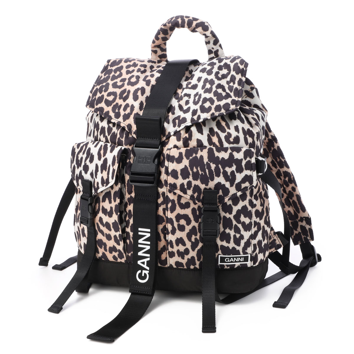 【訳あり】【アウトレット】GANNI ガニー バックパック/リュックサック/RECYCLED TECH BACKPACK PRINT レディース