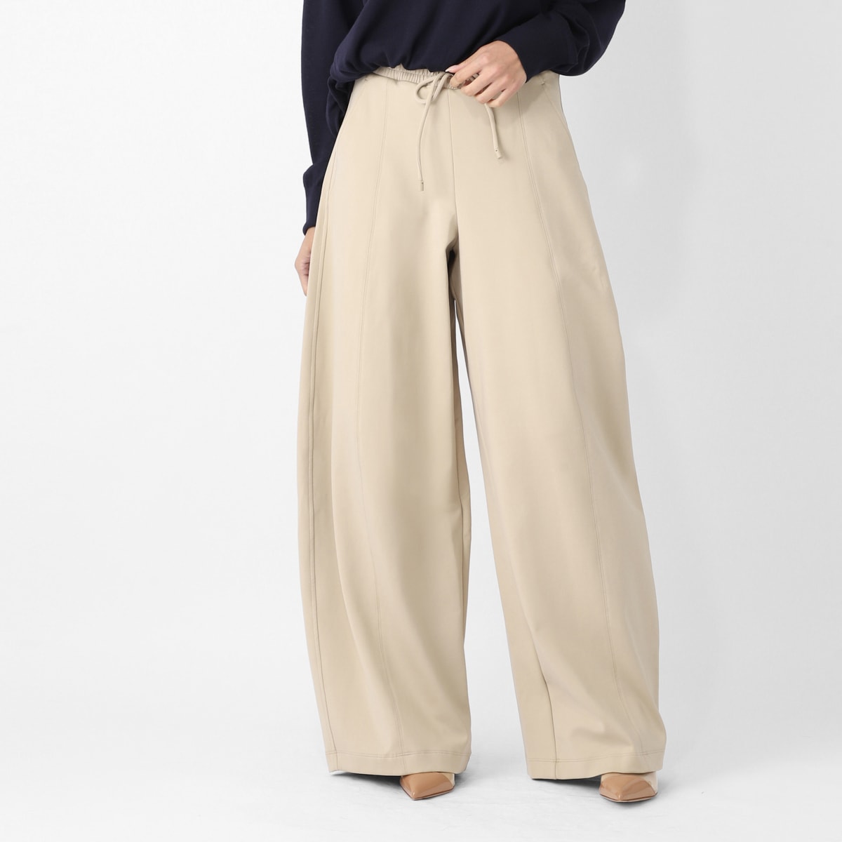 Max Mara マックスマーラ スウェットパンツ/ワイドパンツ/OLMO ジャージーパンツ バレルレッグ ワイドレッグ レディース