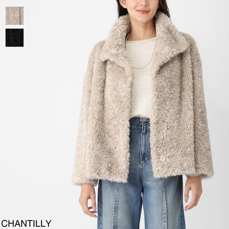 HERNO ヘルノ ファーコート/ショートコート ボアジャケット/CURLY ALTERNATIVE FUR フェイクファー【大きいサイズあり】 レディース