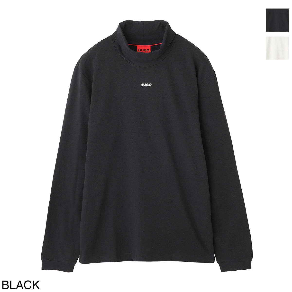 HUGO HUGOBOSS ヒューゴヒューゴボス タートルネック 長袖Tシャツ/ロングスリーブTシャツ/DAPOROLLO 50547372 ロールネック ロゴTシャツ コットン メンズ