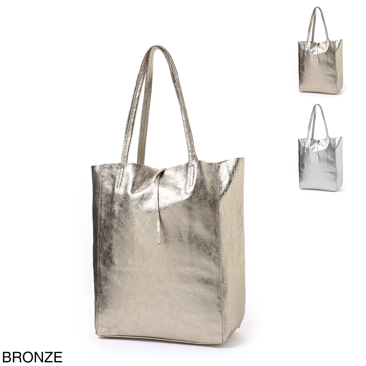 MILLELA FIRENZE ミレッラフィレンツェ トートバッグ/レザー メタリック A4対応 【国内正規品】 レディース