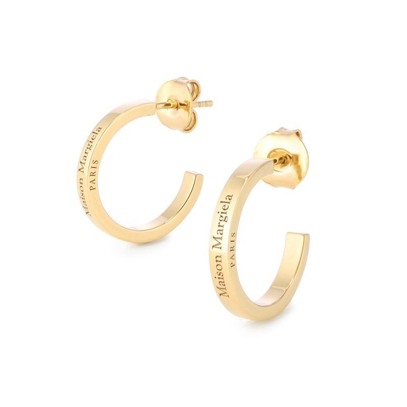 Maison Margiela メゾンマルジェラ 両耳ピアス/フープピアス/LOGO EARRINGS