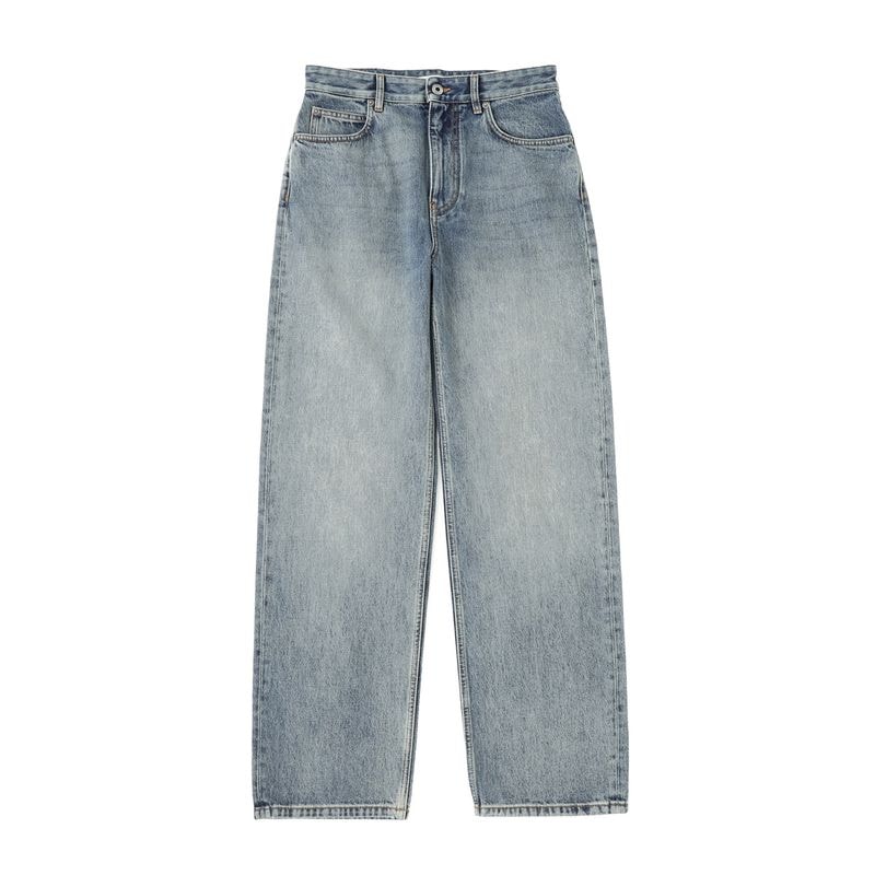 LOEWE ロエベ ジップフライジーンズ/ANAGRAM JEANS アナグラム ストレートデニムパンツ レディース