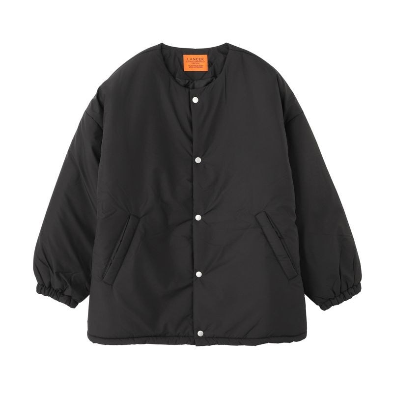 LANCER CLOTHING CORPORATION ランサー クロージング コーポレーション 中綿入り ブルゾン/ノーカラージャケット オーバーサイズ/3M INSULATION NO COLLAR JACKET【国内正規品】 レディース